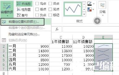 单击“编辑数据”按钮